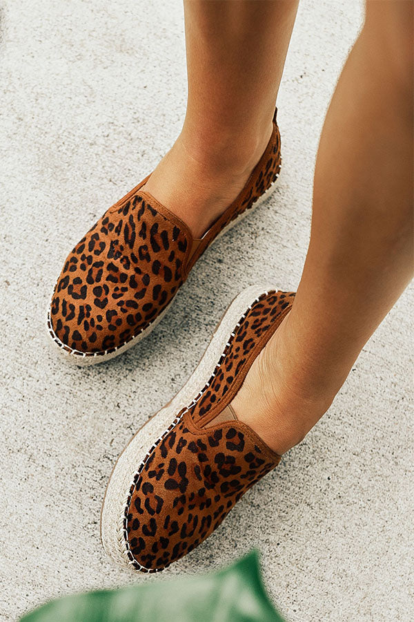 The Presley Espadrille in Leopard