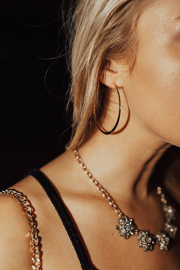 Drama Queen Hoop Earrings in Gold