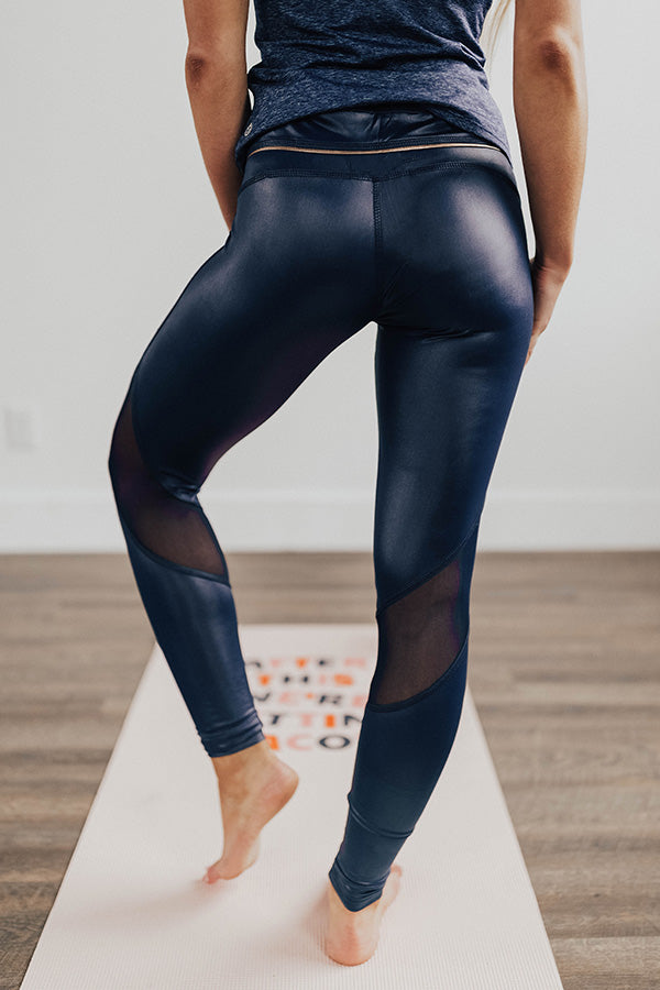 Pep In Your Step Midrise Faux Leather Legging