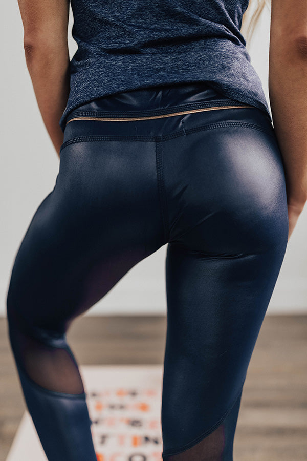 Pep In Your Step Midrise Faux Leather Legging
