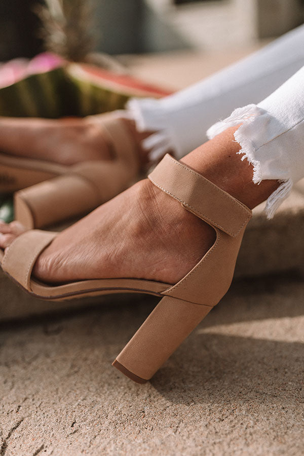 The Isla Nubuck Heel in Natural