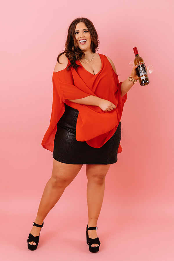 Call Me Chic Bodysuit In Red  Curves