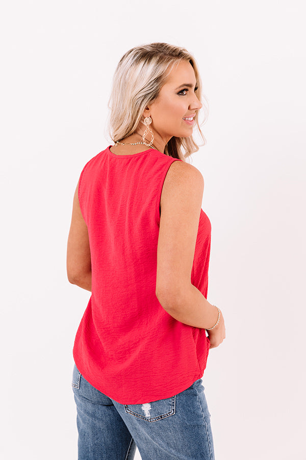 Under The Boardwalk Shift Tank In Raspberry