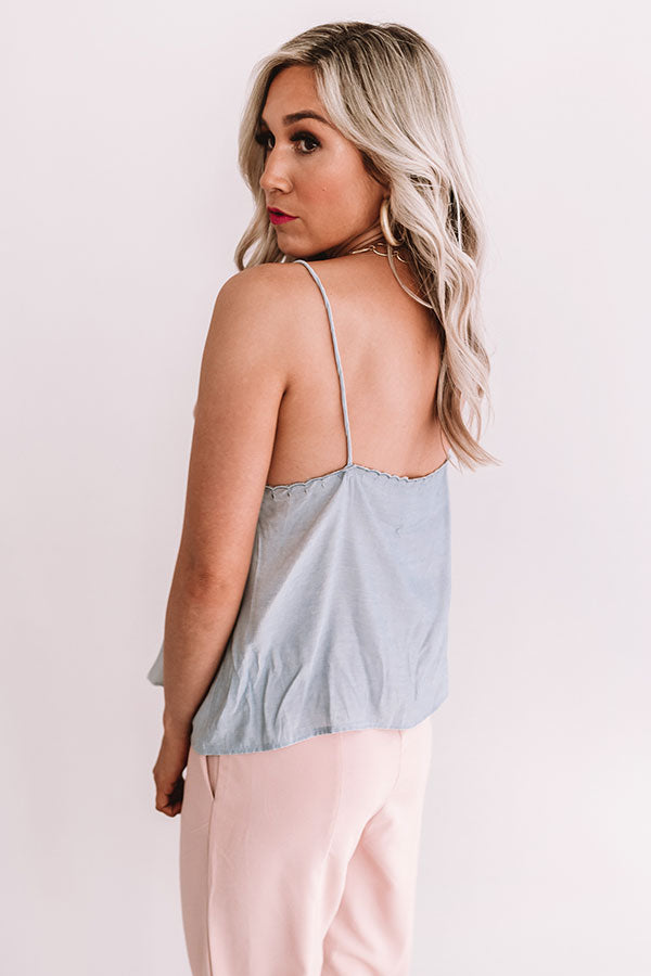 Beauty Guru Shift Tank In Light Limpet Shell