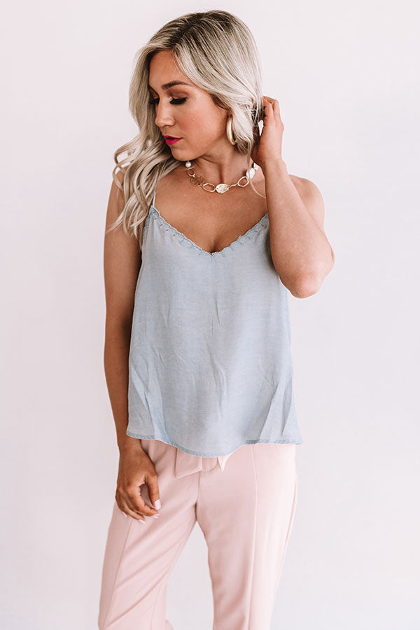 Beauty Guru Shift Tank In Light Limpet Shell