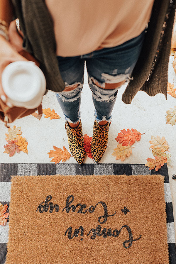 The Cassandra Leopard Bootie