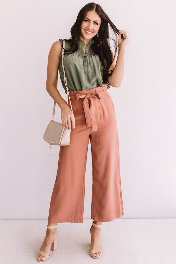 Merlot And Magic Shift Top in Sage