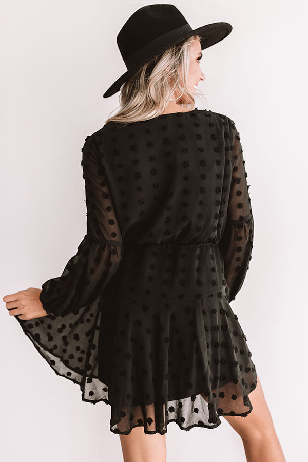 Dreaming Of Paris Shift Dress In Black