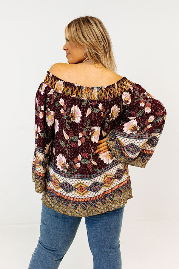 Chic Delights Floral Top Curves