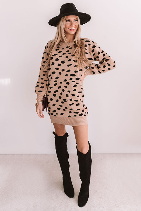 Slip Into Winter Sweater Dress in Mocha Impressions Outlet Slip Into Winter Sweater Dress in Mocha Impressions Outlet