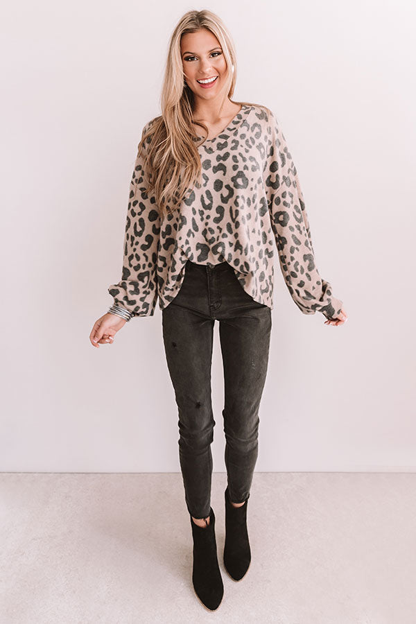 Plan For Perfection Leopard Shift Top