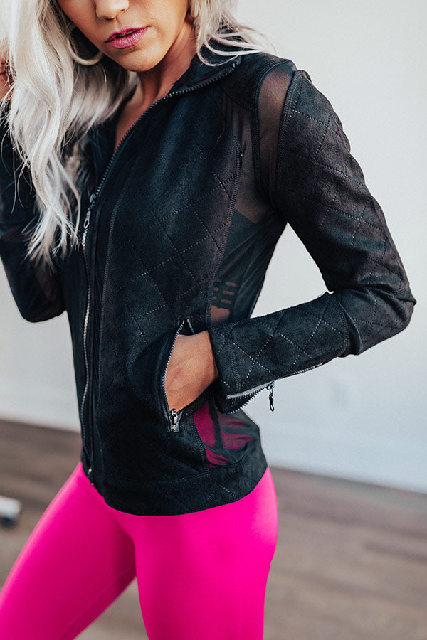Sprinting To Happy Hour Mesh Jacket