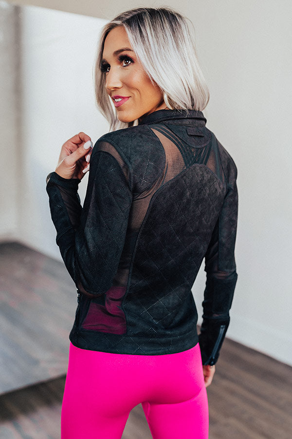 Sprinting To Happy Hour Mesh Jacket