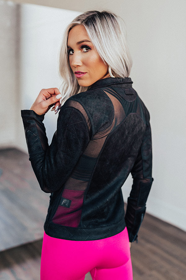 Sprinting To Happy Hour Mesh Jacket