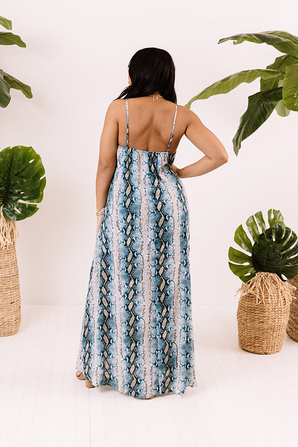 Playa Del Perfection Snake Print Maxi