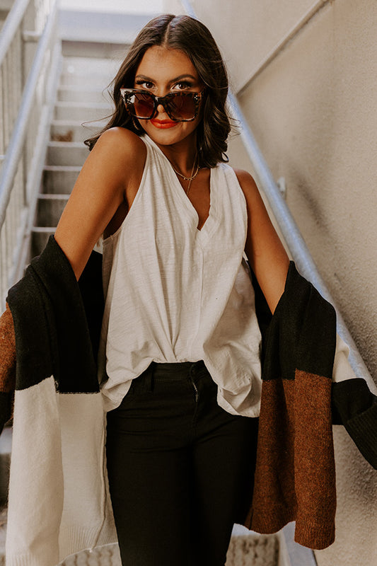 Pure Sunlight Shift Tank In White