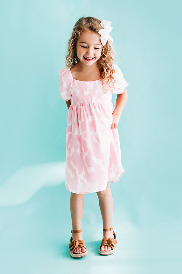St. Tropez Time Children's Dress in Pink
