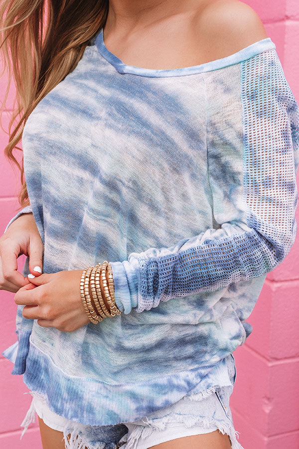 Beachside Brunch Tie Dye Knit Top