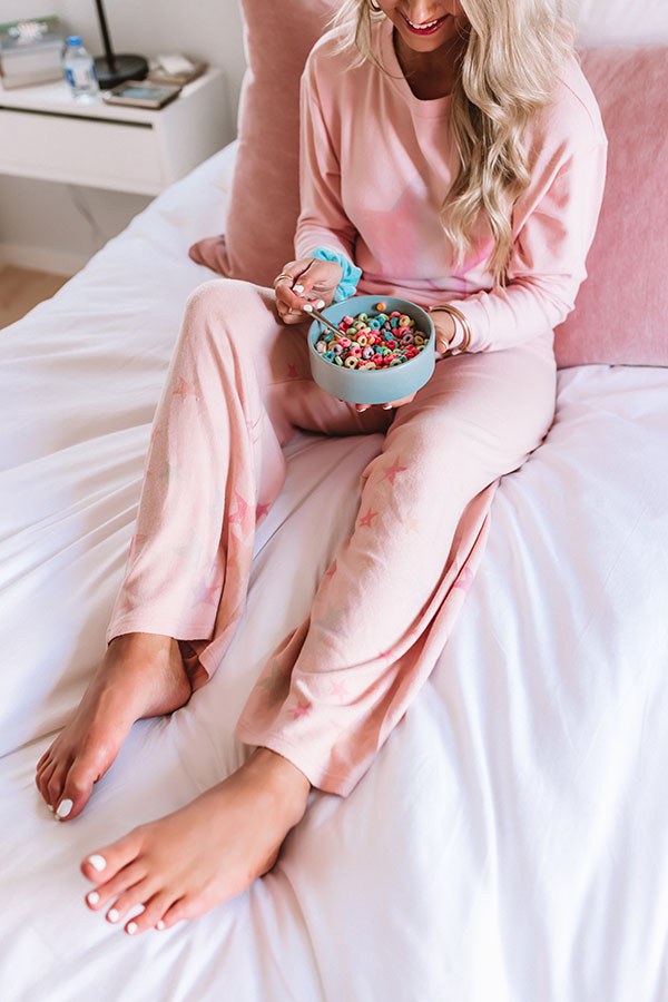 Sleep On It Pants In Pink