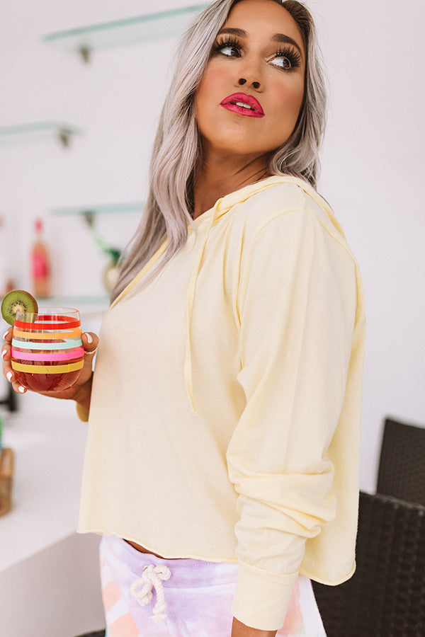 Do The Twist Hoodie In Yellow