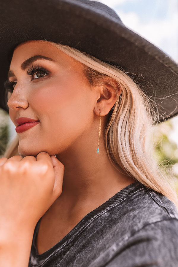 The Pippa Threads Earring in Turquoise
