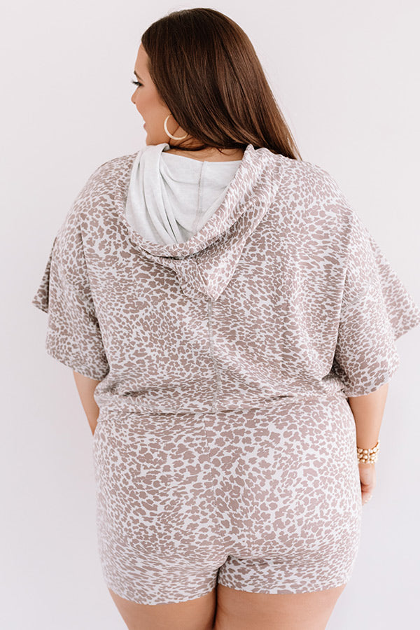 Laid Back Baby Leopard Hoodie Curves