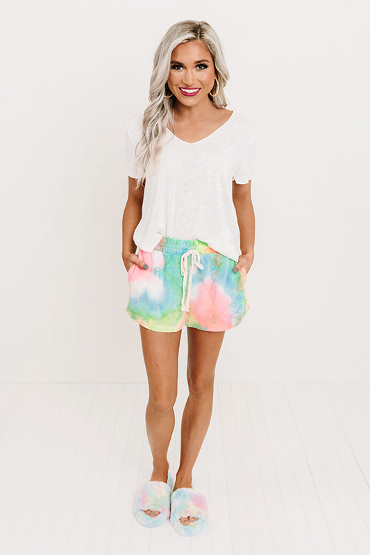 Living My Best Life Tie Dye Shorts