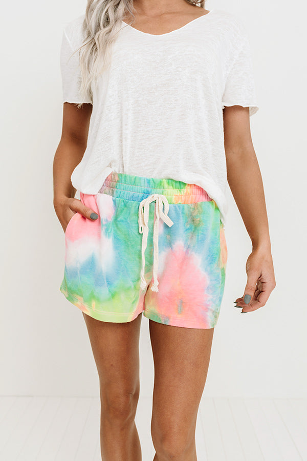 Living My Best Life Tie Dye Shorts