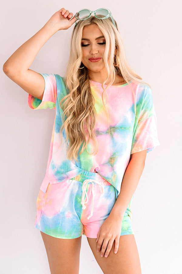Living My Best Life Tie Dye Shift Tee