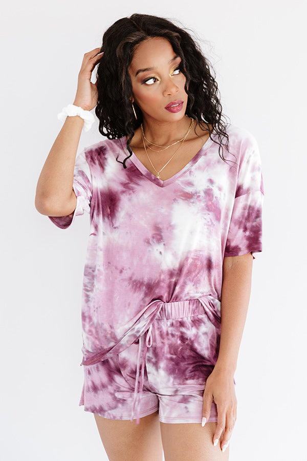 Cozy Snapshot Tie Dye Shift Tee
