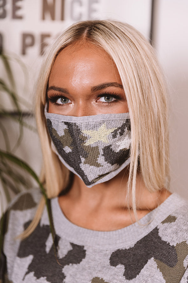 Chic On Command Camo Cloth Face Mask