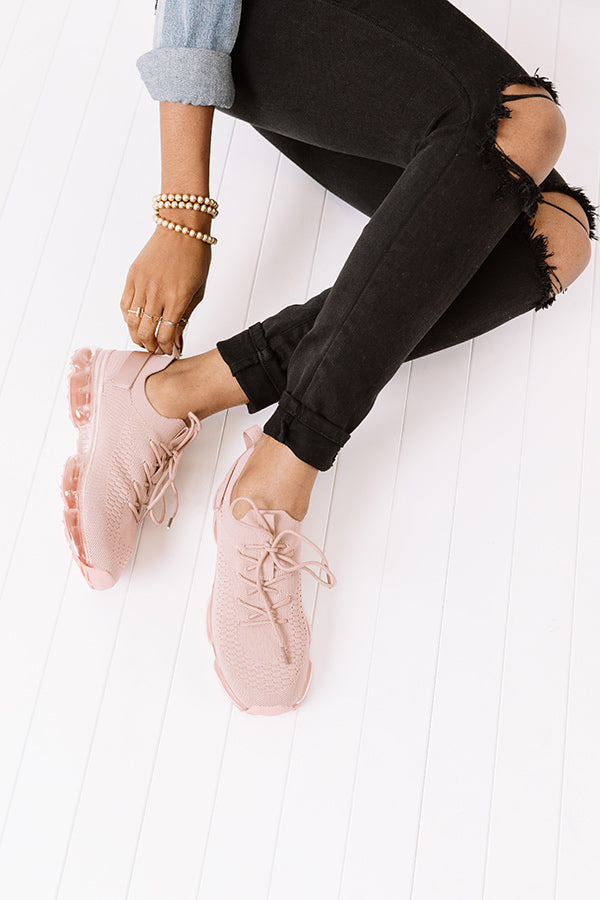 Running Free Sneaker In Blush