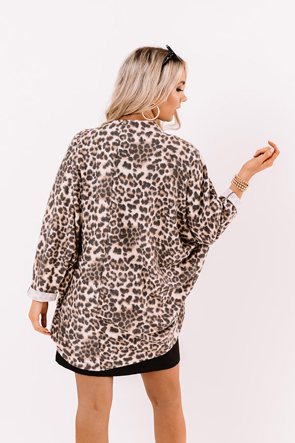 Early Morning Cozy Leopard Cardigan