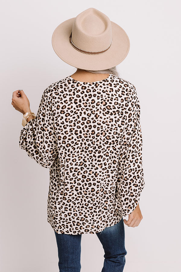 Keeping It Lowkey Leopard Top
