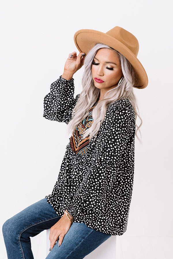 Bombshell Material Embroidered Top