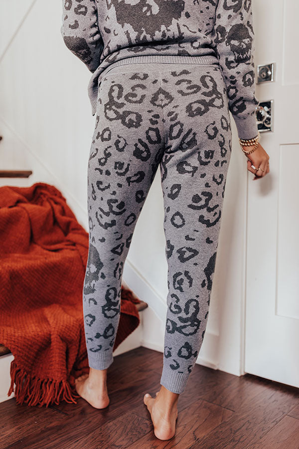 Cozy Surroundings Leopard Joggers