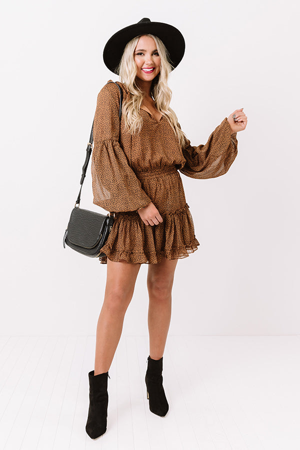 Star Of The Show Cheetah Print Ruffle Dress – Impressions Outlet Star Of The Show Cheetah Print Ruffle Dress – Impressions Outlet