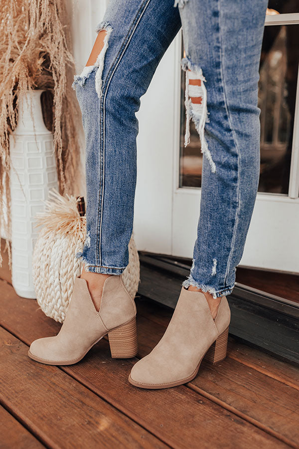 The Georgia Faux Nubuck Bootie