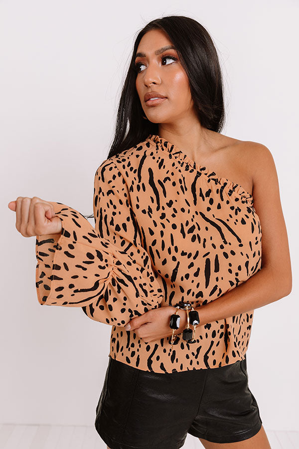 Stylish Collab One Shoulder Top