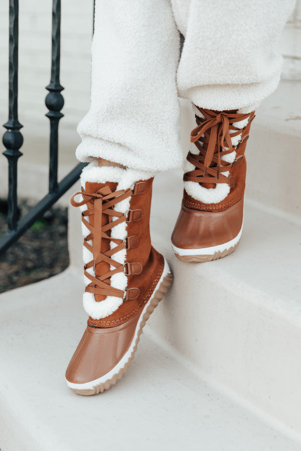 The Ula Flannel Lined Boot In Maple