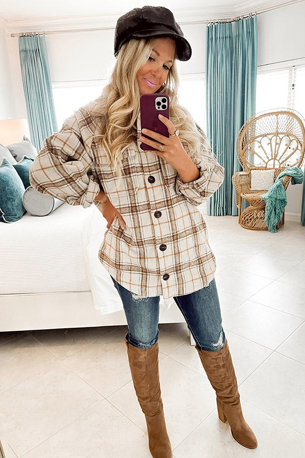 The Gracelynn Faux Suede Thigh High Boot In Mocha