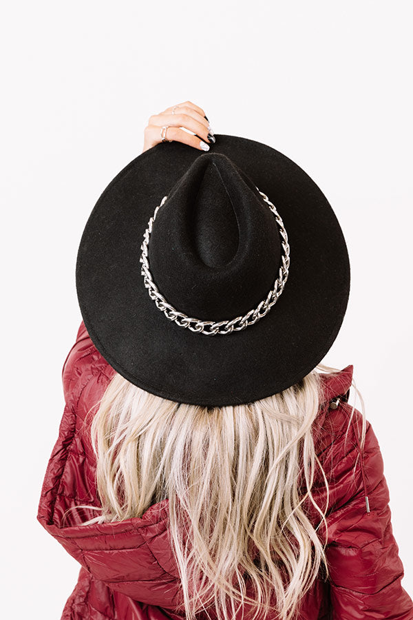 Bonjour Brunch Felt Fedora In Black