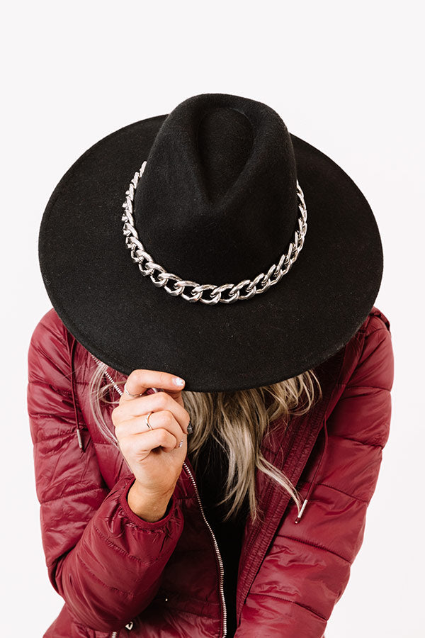 Bonjour Brunch Felt Fedora In Black