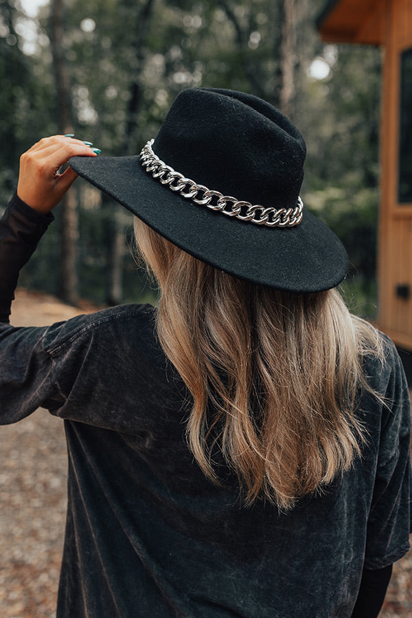 Bonjour Brunch Felt Fedora In Black