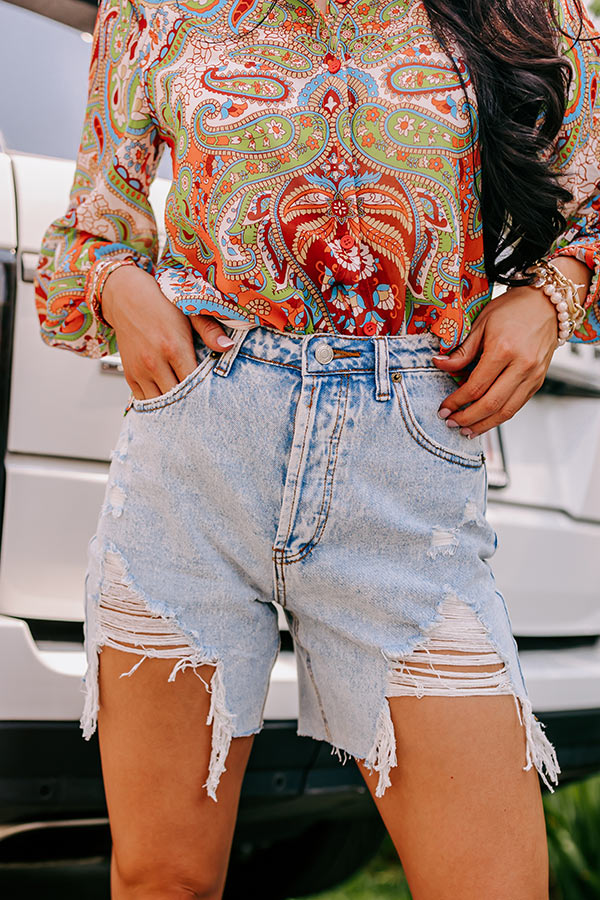 The Valentina High Waist Destroyed Short