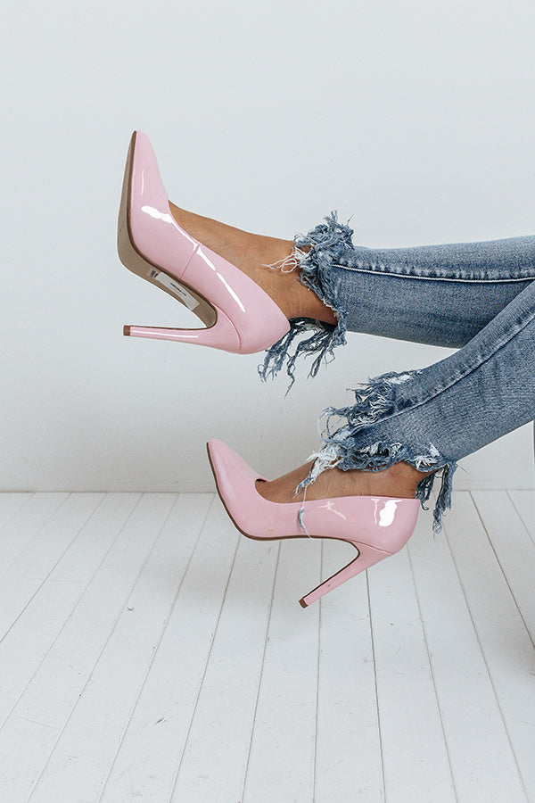 The Galilea Patent Heel In Pink