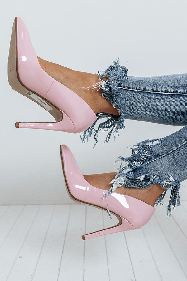 The Galilea Patent Heel In Pink