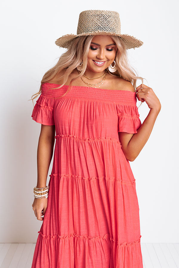 Hollywood Bungalow Midi Dress In Calypso