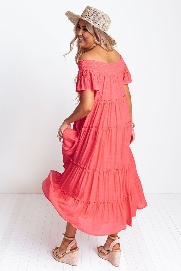 Hollywood Bungalow Midi Dress In Calypso