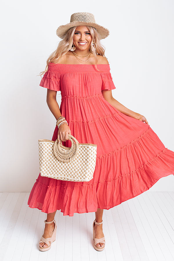 Hollywood Bungalow Midi Dress In Calypso